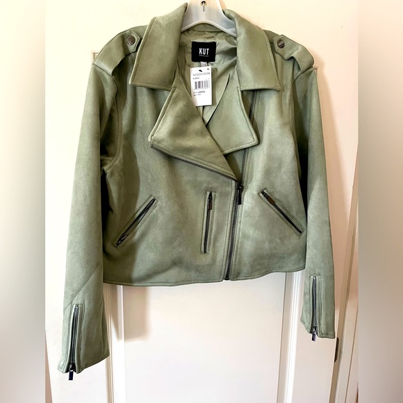 Kut from the Kloth Jackets & Blazers - Kut from the Kloth Designer Sage Faux Suede Jacket Women’s Size Large